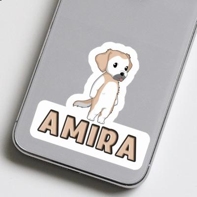 Amira Autocollant Golden Retriever Notebook Image