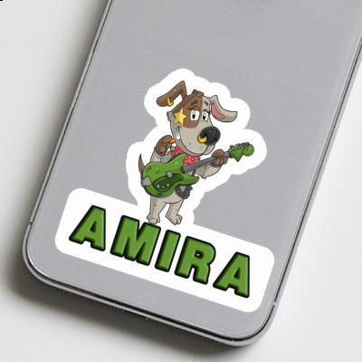 Amira Sticker Guitarist Notebook Image