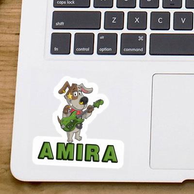 Amira Sticker Guitarist Laptop Image