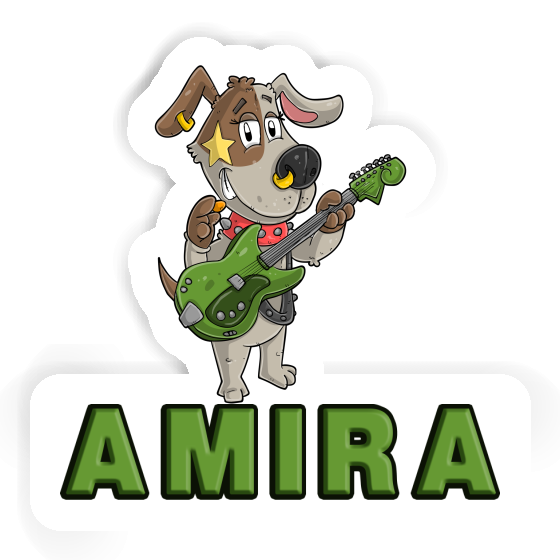 Amira Sticker Guitarist Image