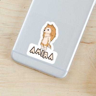 Amira Sticker Collie Laptop Image