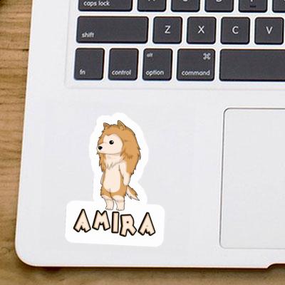 Amira Sticker Collie Notebook Image