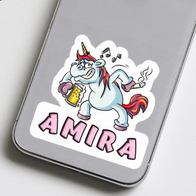 Amira Autocollant Licorne Laptop Image