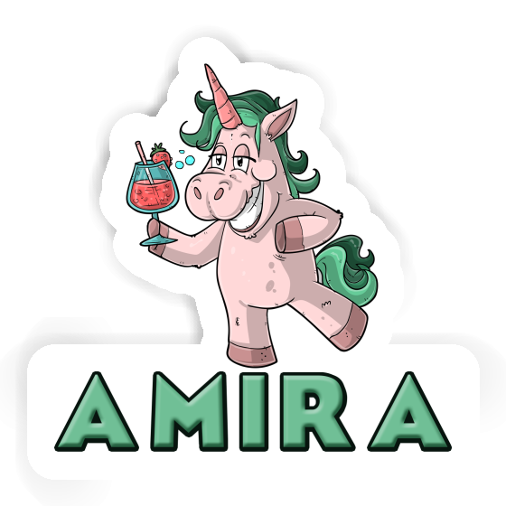 Sticker Amira Party-Einhorn Notebook Image