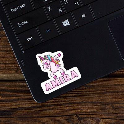 Sticker Dabbing Unicorn Amira Notebook Image