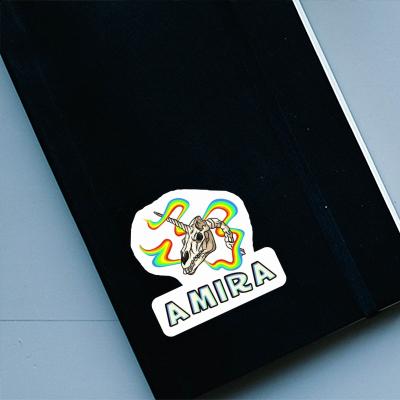 Sticker Unicorn Skull Amira Notebook Image