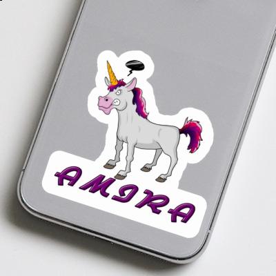 Sticker Angry Unicorn Amira Notebook Image