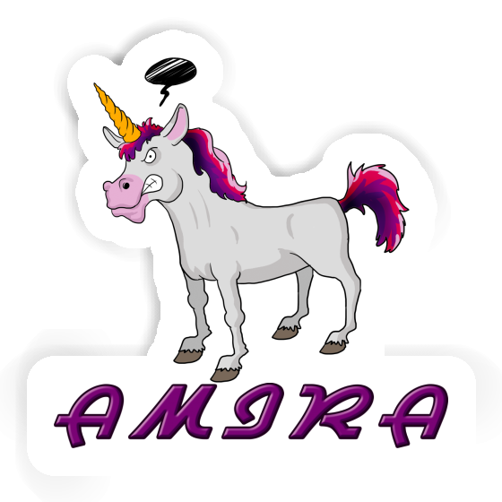 Sticker Angry Unicorn Amira Image