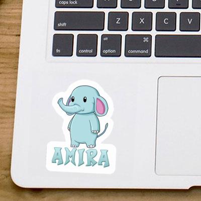 Elephant Sticker Amira Laptop Image