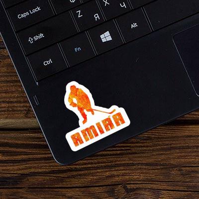 Hockey Player Sticker Amira Laptop Image