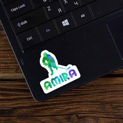 Sticker Hockey Player Amira Laptop Image