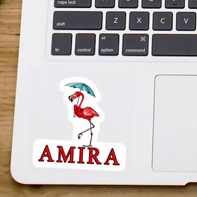 Sticker Amira Flamingo Laptop Image