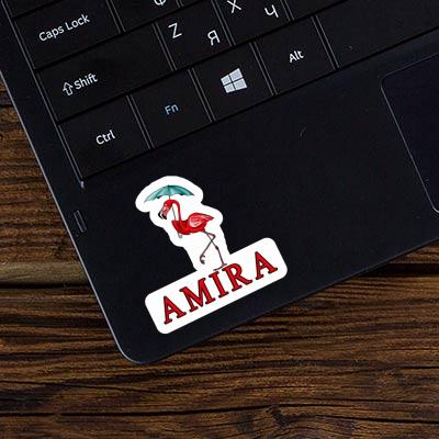 Sticker Amira Flamingo Laptop Image