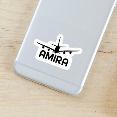 Sticker Amira Airplane Notebook Image