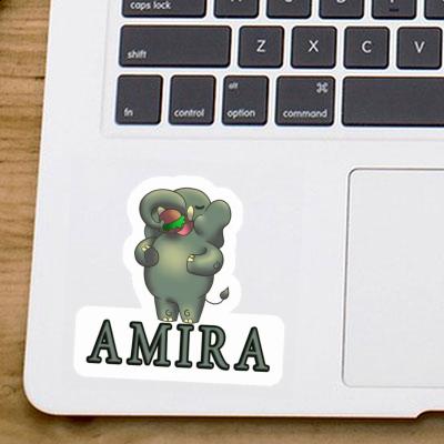 Amira Sticker Elephant Laptop Image