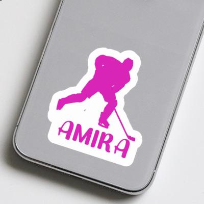 Sticker Amira Hockey Player Notebook Image