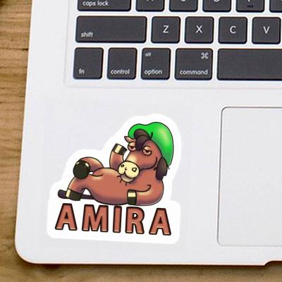 Sticker Lying horse Amira Laptop Image