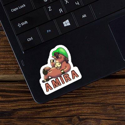 Sticker Lying horse Amira Image