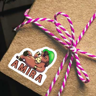 Sticker Lying horse Amira Notebook Image