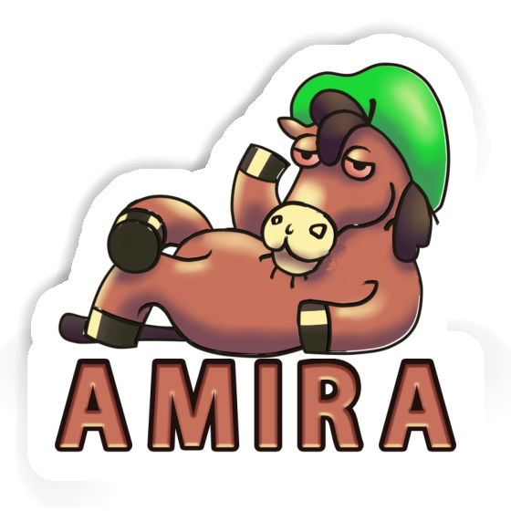 Sticker Lying horse Amira Gift package Image