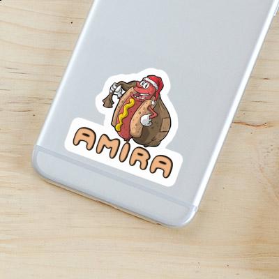 Hot Dog Sticker Amira Notebook Image