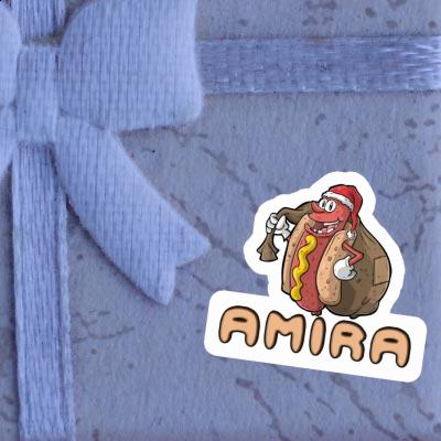 Hot Dog Sticker Amira Notebook Image