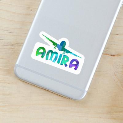 Sticker Airplane Amira Laptop Image