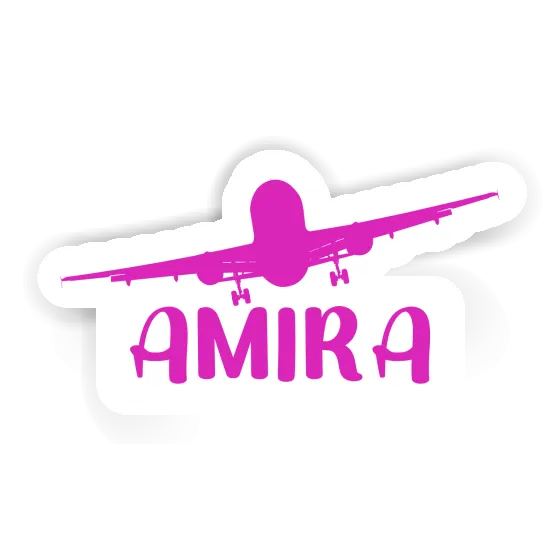 Airplane Sticker Amira Notebook Image