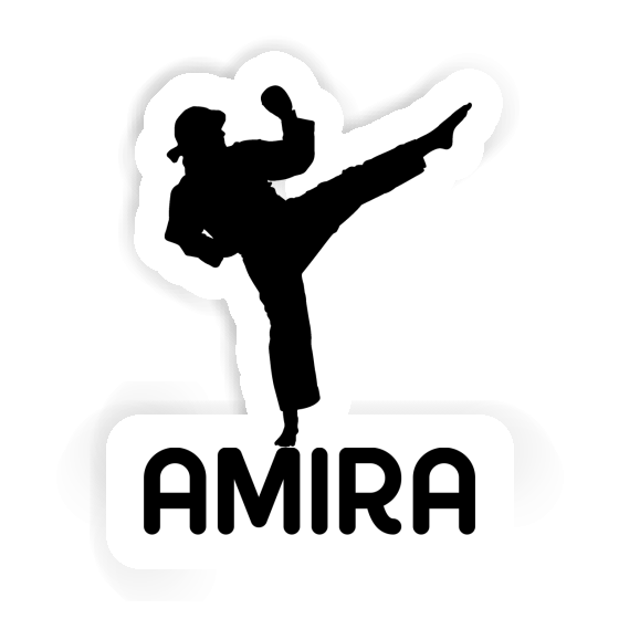 Sticker Karateka Amira Laptop Image