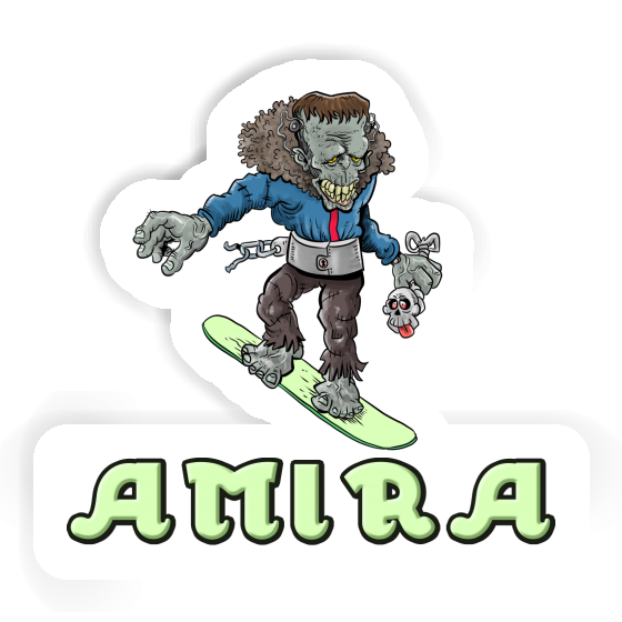 Amira Sticker Snowboarder Gift package Image