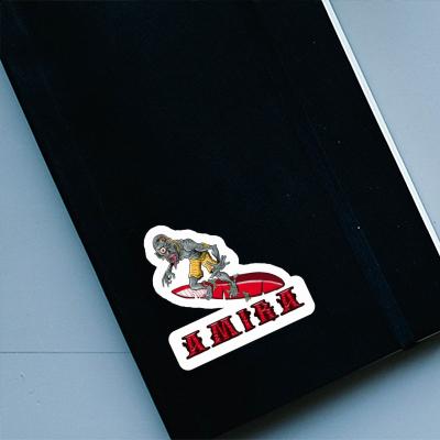 Surfer Sticker Amira Notebook Image