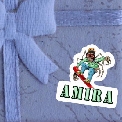 Snowboarder Sticker Amira Image