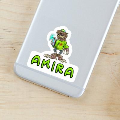 Sticker Amira Monster Laptop Image