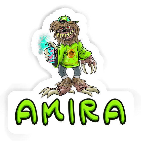 Sticker Amira Monster Gift package Image