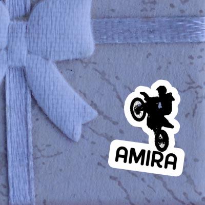 Amira Autocollant Motocrossiste Notebook Image