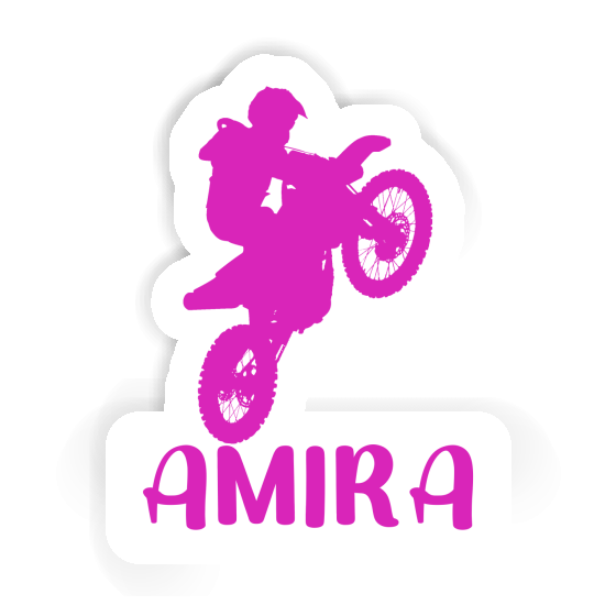 Amira Sticker Motocross Rider Laptop Image