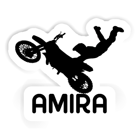 Aufkleber Motocross-Fahrer Amira Image