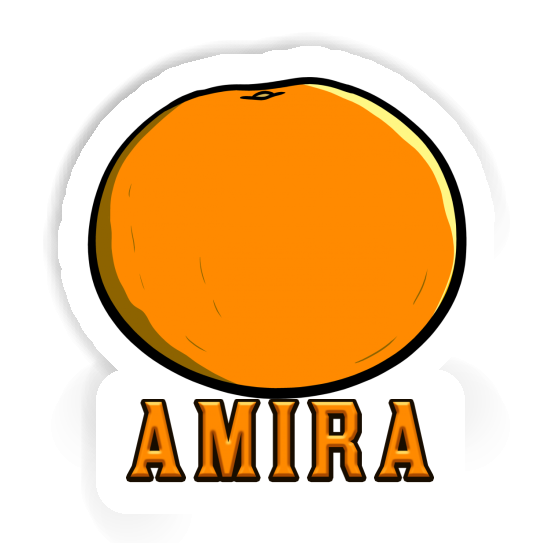 Amira Sticker Orange Notebook Image