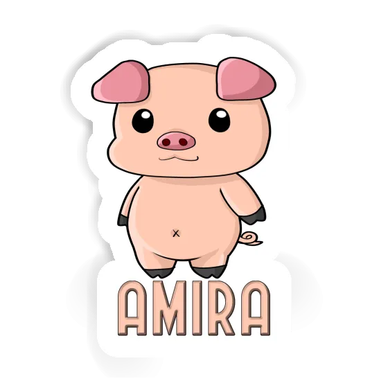 Piglet Sticker Amira Notebook Image