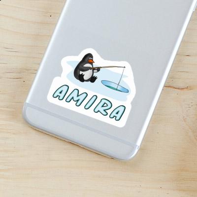 Amira Sticker Fishing Penguin Notebook Image