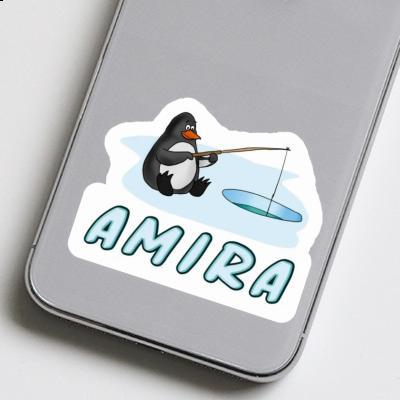 Amira Sticker Fishing Penguin Notebook Image