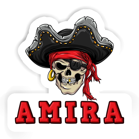 Amira Sticker Pirate-Head Laptop Image