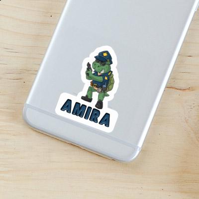 Police Officer Sticker Amira Notebook Image