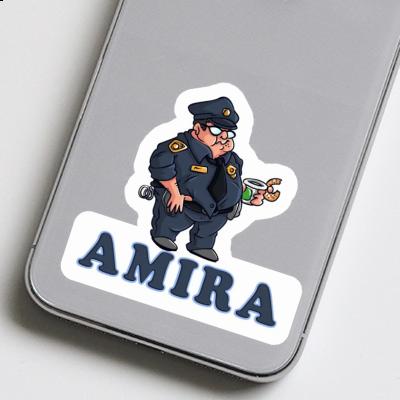 Sticker Police Officer Amira Laptop Image