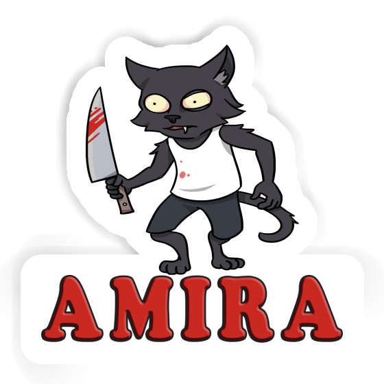 Sticker Amira Psycho Cat Gift package Image