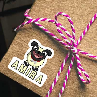 Amira Sticker Pug Notebook Image