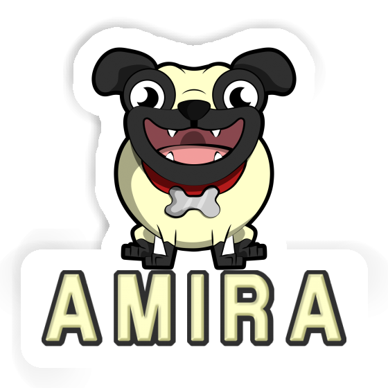 Amira Sticker Pug Laptop Image