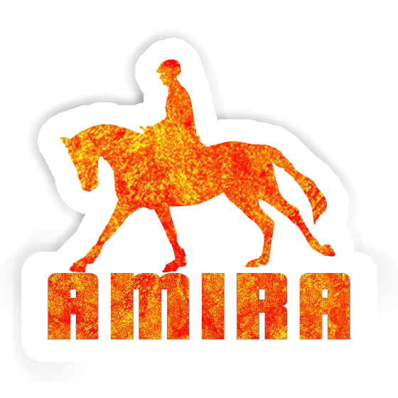 Horse Rider Sticker Amira Laptop Image