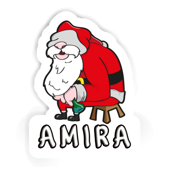 Amira Aufkleber Weihnachtsmann Laptop Image