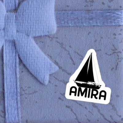 Amira Sticker Segelboot Notebook Image